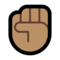 Raised Fist - Medium emoji on Microsoft